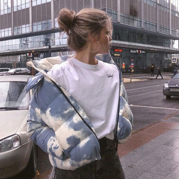 tie dye streetwear warm bubble coat women winter cotton parka bread jacket for girls casual hooded overcoat fashion, Black;brown
tie dye streetwear warm bubble coat women winter cotton parka bread jacket for girls casual hooded overcoat fashion, Black;brown