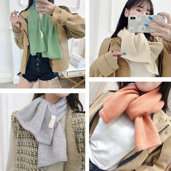 autumn and winter new warm scarf for female students color matching knitting wool bib women versatile double shawl klwe, Blue;gray
autumn and winter new warm scarf for female students color matching knitting wool bib women versatile double shawl klwe, Blue;gray