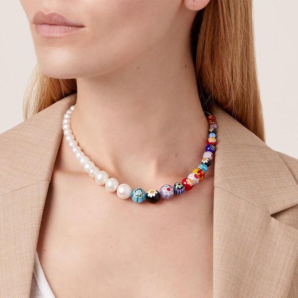 chokers women's fashion irregular design neck jewelry handmade natural pearl beaded necklace 2021 summer bohemian choker gift for frien, Golden;silver
chokers women's fashion irregular design neck jewelry handmade natural pearl beaded necklace 2021 summer bohemian choker gift for frien, Golden;silver