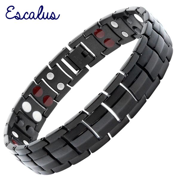escalus trendy men's magnetic jewelry silver color bracelet for men 4in1 joyas stainless steel germanium charm new bracelets 200928, Black
escalus trendy men's magnetic jewelry silver color bracelet for men 4in1 joyas stainless steel germanium charm new bracelets 200928, Black