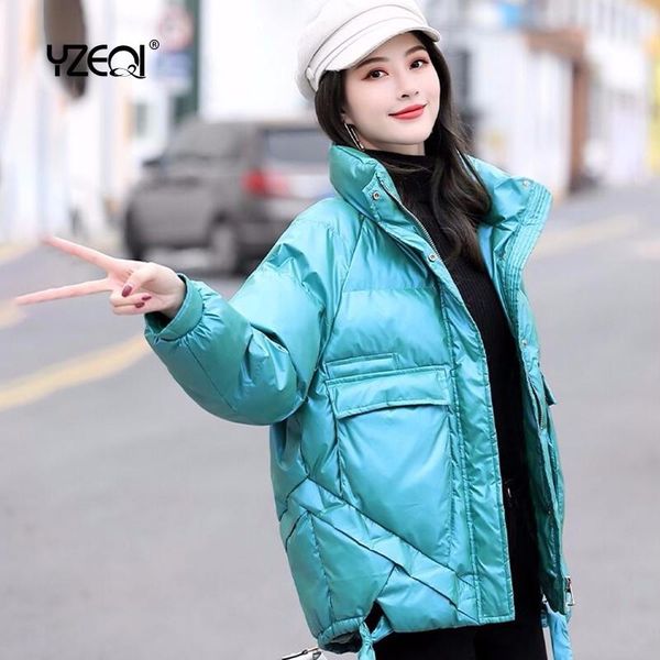 women's down & parkas yzeqi 2021 winter thick coat women warm snow short fashion cotton waterproof casual jacket padded, Black
women's down & parkas yzeqi 2021 winter thick coat women warm snow short fashion cotton waterproof casual jacket padded, Black