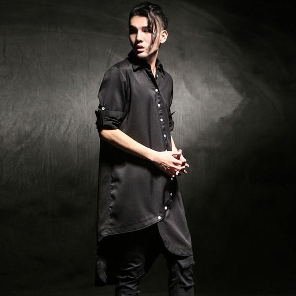 2021 large-scale irregular design of men shirts stage night clothes overhemd mens hip hop streetwear blouses chemise homme cule, White;black
2021 large-scale irregular design of men shirts stage night clothes overhemd mens hip hop streetwear blouses chemise homme cule, White;black