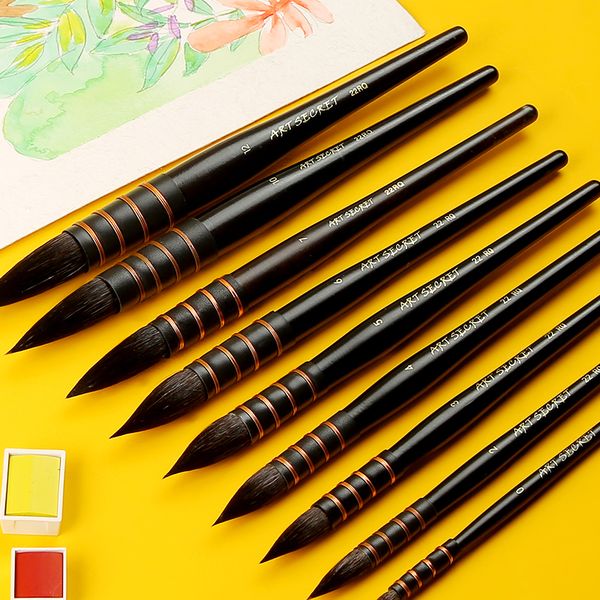 squirrel hair artistic brushes professional watercolor paint brush set for watercolor painting art supplies, Black;red
squirrel hair artistic brushes professional watercolor paint brush set for watercolor painting art supplies, Black;red