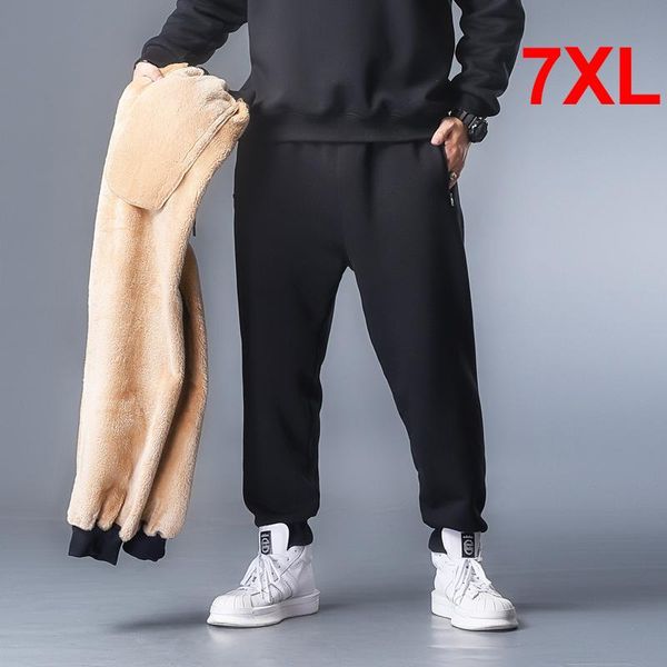 men's pants winter pant thicken sweatpants men warm fleece joggers fashion casual solid color trousers male plus size 6xl 7xl hx579, Black
men's pants winter pant thicken sweatpants men warm fleece joggers fashion casual solid color trousers male plus size 6xl 7xl hx579, Black