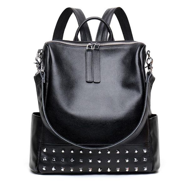 outdoor bags backpack women's design genuine leather handbags retro rivet rucksack cowhide knapsack travel bag fashion wild
outdoor bags backpack women's design genuine leather handbags retro rivet rucksack cowhide knapsack travel bag fashion wild