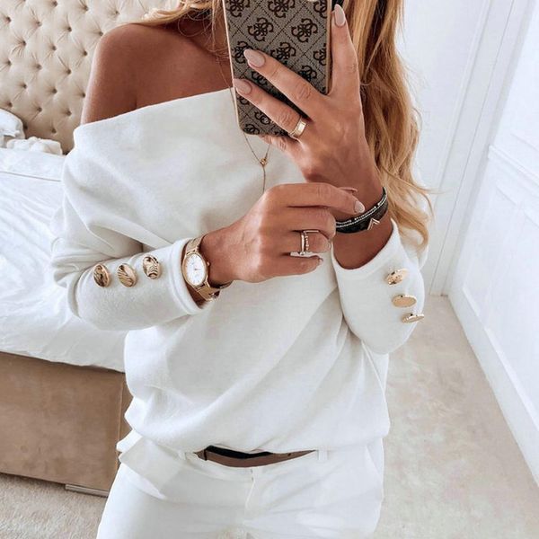 off shoulder knitted sweater women korean pullovers knitwear loose female long sleeves 2021 clothes pink jumper pull 0302, White;black
off shoulder knitted sweater women korean pullovers knitwear loose female long sleeves 2021 clothes pink jumper pull 0302, White;black
