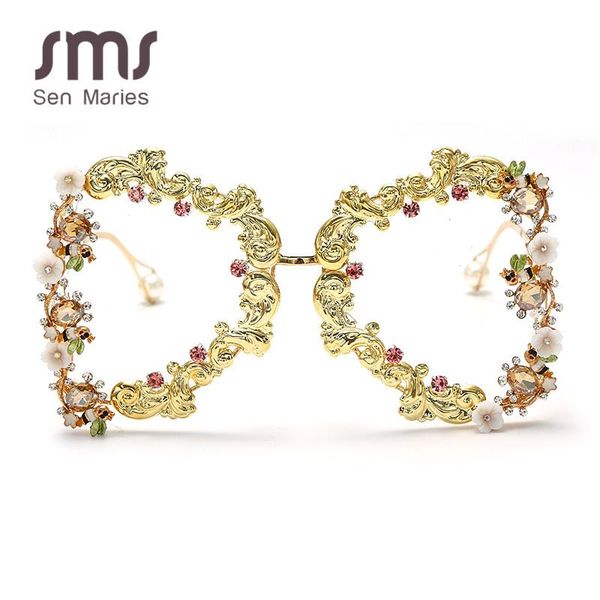 sunglasses 2021 oversized punk women luxury metal flower fashion men baroque pearl sun glasses uv400 oculos feminino, White;black
sunglasses 2021 oversized punk women luxury metal flower fashion men baroque pearl sun glasses uv400 oculos feminino, White;black
