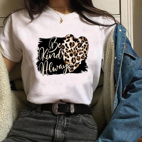 women graphic leopard heart short sleeve casual trend 90s ladies print clothes lady tees female t shirt womens t shirt, White
women graphic leopard heart short sleeve casual trend 90s ladies print clothes lady tees female t shirt womens t shirt, White