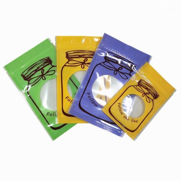 100pcs self seal plastic bag dried flower fruit packaging bag mason bottle print candy storage pouch clear window1
100pcs self seal plastic bag dried flower fruit packaging bag mason bottle print candy storage pouch clear window1