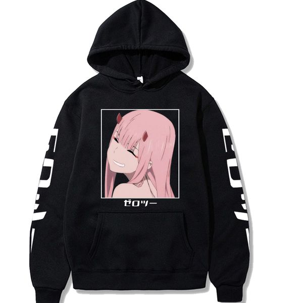Men's and women's hooded sweatshirts, animated zero two printed sweaters, large winter Franks' lovely cloth, Harajuku style, Black
Men's and women's hooded sweatshirts, animated zero two printed sweaters, large winter Franks' lovely cloth, Harajuku style, Black