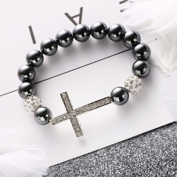 beaded, strands black coloured glaze beads cross elastic bracelets for men and women boho jewelry gift
beaded, strands black coloured glaze beads cross elastic bracelets for men and women boho jewelry gift