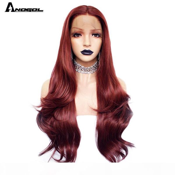 anogol high temperature fiber middle part natural long body wave wine red ombre yellow light green synthetic lace front wigs, Black
anogol high temperature fiber middle part natural long body wave wine red ombre yellow light green synthetic lace front wigs, Black