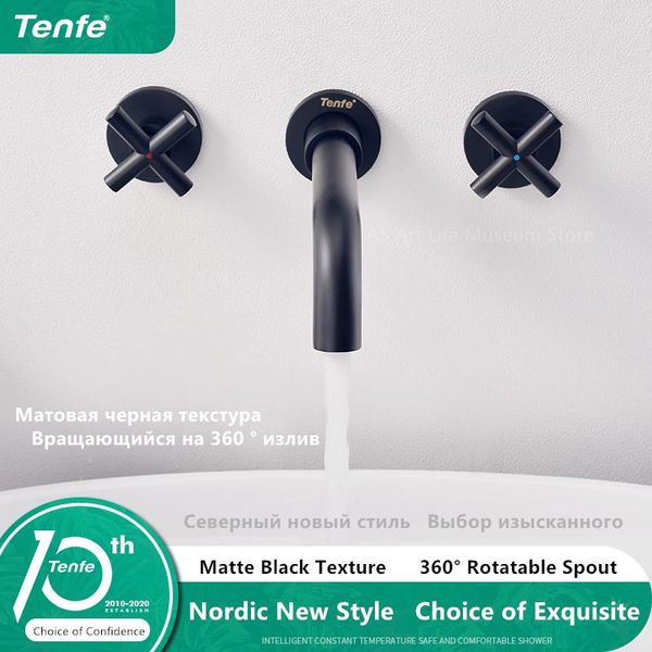 bathroom sink faucets tenfe 360 rotation wall mount basin concealed faucet dual handle and cold mixer tap black
bathroom sink faucets tenfe 360 rotation wall mount basin concealed faucet dual handle and cold mixer tap black