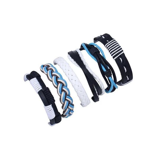 blue white multilayer bead women new vintage ethnic handmade woven punk leather bracelets men jewelry wholesale acc jlluqq, Golden;silver
blue white multilayer bead women new vintage ethnic handmade woven punk leather bracelets men jewelry wholesale acc jlluqq, Golden;silver