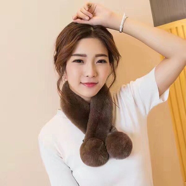 scarves fur rex whole leather scarf bib magnet buckle single ball female winter warmth thickening, Blue;gray
scarves fur rex whole leather scarf bib magnet buckle single ball female winter warmth thickening, Blue;gray