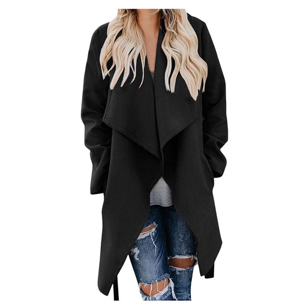 female front fashion open coats and stylish jacket the office lady cardigan femme outwear winter ladies streetwear ayal, Black
female front fashion open coats and stylish jacket the office lady cardigan femme outwear winter ladies streetwear ayal, Black