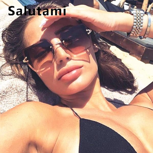 oversize cutting rimless crystal frame women sunglasses clear gradient square sun glasses 2020 new fashion female elegant shades, White;black
oversize cutting rimless crystal frame women sunglasses clear gradient square sun glasses 2020 new fashion female elegant shades, White;black
