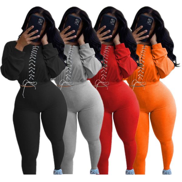 women tracksuit 2 pieces set solid colour waist strappy lantern sleeve trousers wear autumn winter leisure sports suits sportwear p69, Gray
women tracksuit 2 pieces set solid colour waist strappy lantern sleeve trousers wear autumn winter leisure sports suits sportwear p69, Gray