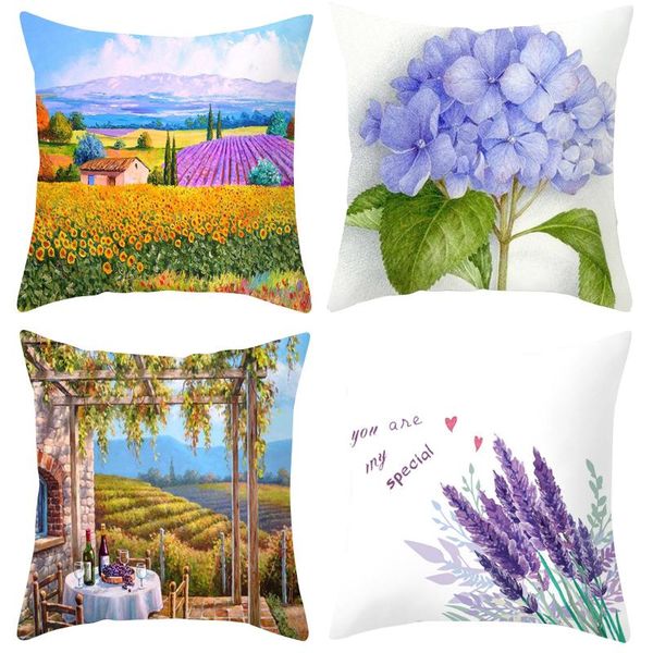 4pc lavender rural oil painting pillowcase soft comfortable cushion cover decorate sofa seat throw pillow case funda cojin
4pc lavender rural oil painting pillowcase soft comfortable cushion cover decorate sofa seat throw pillow case funda cojin