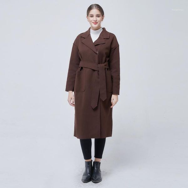 new slim womens long coats 2018 winter fashion belt wool blend coat and jacket turn-down collar solid ladies coats1, Black
new slim womens long coats 2018 winter fashion belt wool blend coat and jacket turn-down collar solid ladies coats1, Black