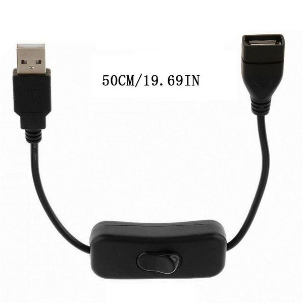 cell phone adapters data sync usb 2.0 extender cord extension cable with on off switch for pc fan led lamp charger raspberry pi b95c