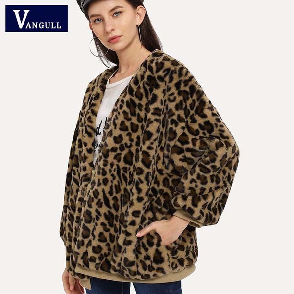 women's jackets vangull leopard print luxury faux fur coat for women autumn winter warm fashion artificial coats casual jacket, Black;brown
women's jackets vangull leopard print luxury faux fur coat for women autumn winter warm fashion artificial coats casual jacket, Black;brown
