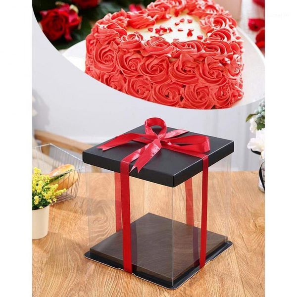 20cm / 25cm / 35cm transparent plastic gift box organizer with black lid and pink base bear flower birthday cake gift box favor1
20cm / 25cm / 35cm transparent plastic gift box organizer with black lid and pink base bear flower birthday cake gift box favor1