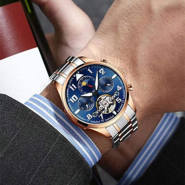многофункциональные часы tourbillon мужская луна фазы автоматические механические часы полые маховики мужские часы нового, Slivery;brown
многофункциональные часы tourbillon мужская луна фазы автоматические механические часы полые маховики мужские часы нового, Slivery;brown