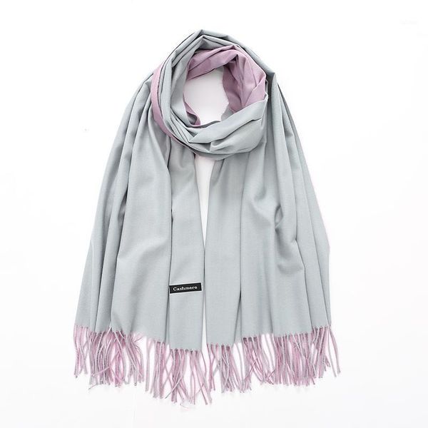 new fashion women winter scarf double side muffler solid thick warm tassels scarves long female plaid cashmere bufanda1, Blue;gray
new fashion women winter scarf double side muffler solid thick warm tassels scarves long female plaid cashmere bufanda1, Blue;gray
