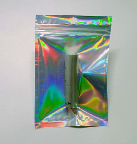 Factory Price Packaging Translucent Mask Gifts Single Holographic Resealable Bag Jewelry Rings Dress Underwear Office Ac