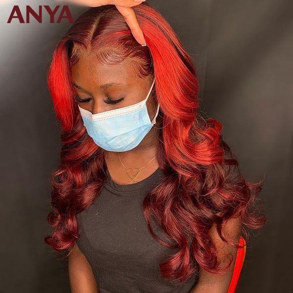 anya red highlight ombre color lace front wig pre plucked body wave human hair wigs transparent lace remy hair for black women, Black;brown
anya red highlight ombre color lace front wig pre plucked body wave human hair wigs transparent lace remy hair for black women, Black;brown