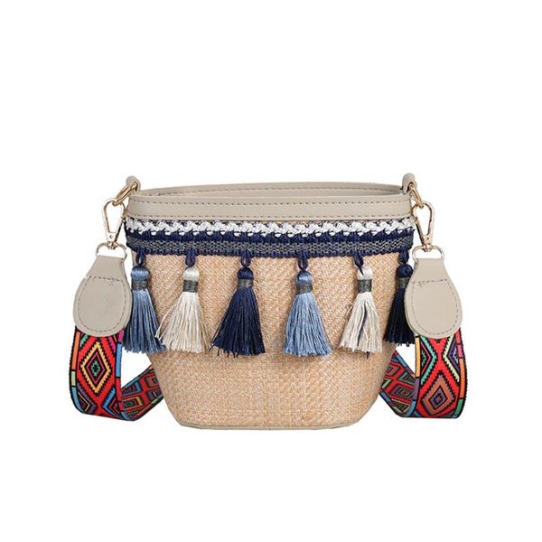 women bag crossbody messenger straw bag vintage beach ethnic style ribbon tassel wild simple casual tassel temperament
women bag crossbody messenger straw bag vintage beach ethnic style ribbon tassel wild simple casual tassel temperament