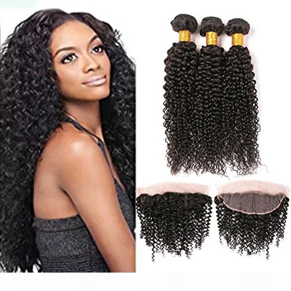 ear to ear brazilian lace frontal closure with baby hair 13x4" afro kinky curly 3 bundles human hair natural color density 130%, Black;brown
ear to ear brazilian lace frontal closure with baby hair 13x4" afro kinky curly 3 bundles human hair natural color density 130%, Black;brown