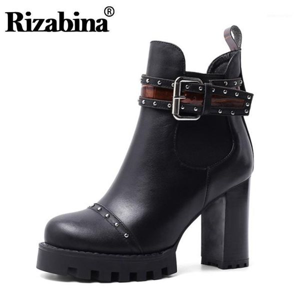 boots rizabina woman high heel real leather platform buckle rivets short fashion cool ankle size 34-421, Black
boots rizabina woman high heel real leather platform buckle rivets short fashion cool ankle size 34-421, Black