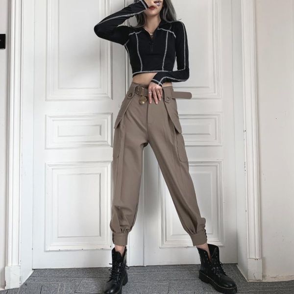 cargo 2021 new female (with belt) high loose ankle length plus size woman streetwear pant pants 5c84, Black;white
cargo 2021 new female (with belt) high loose ankle length plus size woman streetwear pant pants 5c84, Black;white