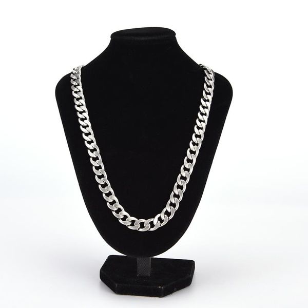 chains 48cm/60cm jetting stainless steel necklace curb cuban link silver color mens chain fashion jewelry 1pc
chains 48cm/60cm jetting stainless steel necklace curb cuban link silver color mens chain fashion jewelry 1pc