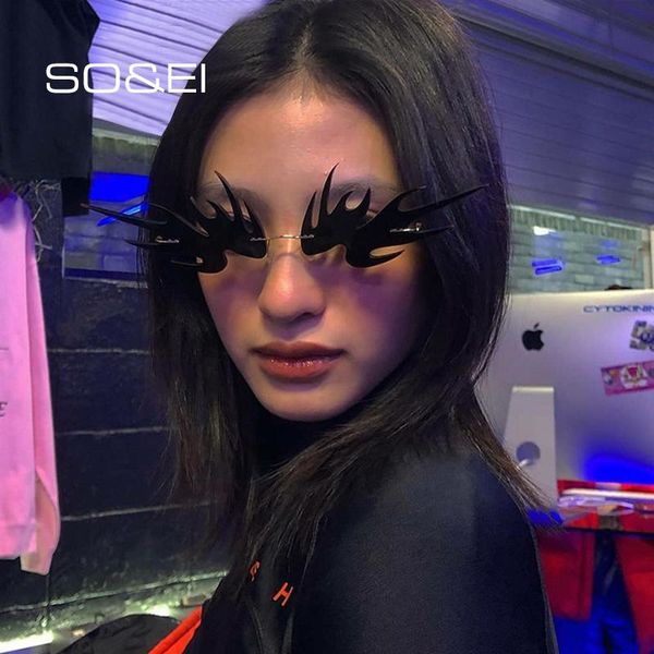 sunglasses so&ei fashion cat eye rimless clear ocean lens women vintage unique irregular shape eyewear men sun glasses shades, White;black
sunglasses so&ei fashion cat eye rimless clear ocean lens women vintage unique irregular shape eyewear men sun glasses shades, White;black