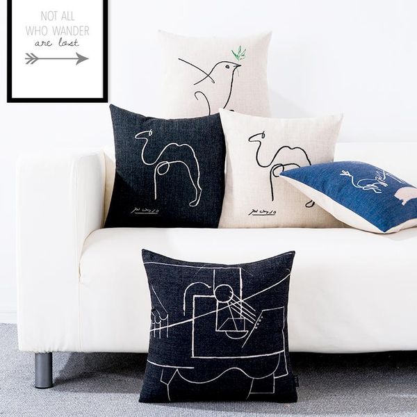 cushion/decorative pillow nordic home decorative picasso abstract hand painted pattern 9614 case sofa chair waist cover linen cushion
cushion/decorative pillow nordic home decorative picasso abstract hand painted pattern 9614 case sofa chair waist cover linen cushion