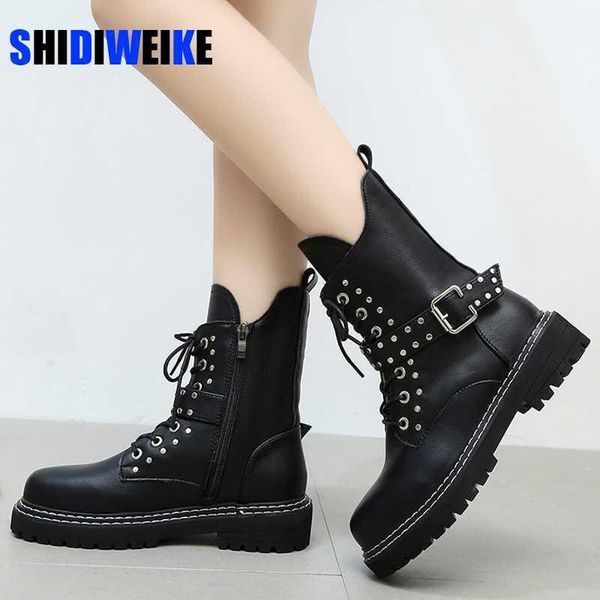 2020 new winter british style women boots side zipper shallow anti-skid botas mujer fashion short tube thick heel leather boots1, Black
2020 new winter british style women boots side zipper shallow anti-skid botas mujer fashion short tube thick heel leather boots1, Black