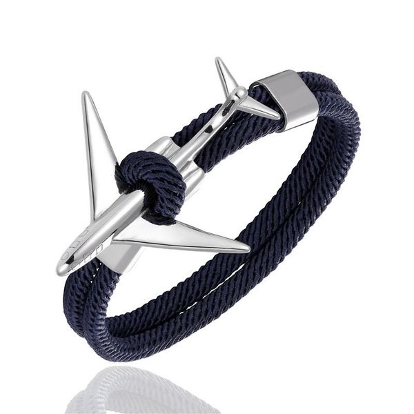 mkendn fashion stainless steel airplane glider anchor rope leather flight bracelets men women style wmtocm xhlove 
mkendn fashion stainless steel airplane glider anchor rope leather flight bracelets men women style wmtocm xhlove