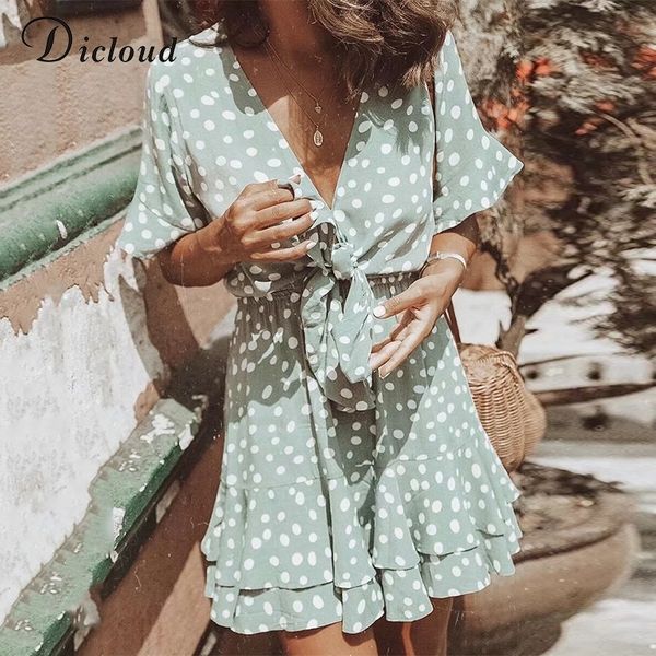 dicloud casual blue polka dot summer dresses women short sleeve ruffles party beach sundress fashion streetwear mini dress y200102, White;black
dicloud casual blue polka dot summer dresses women short sleeve ruffles party beach sundress fashion streetwear mini dress y200102, White;black