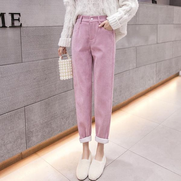 women's corduroy pants new trousers 2021 spring and autumn korean casual straight-leg mother pants nine-point high waist, Black;white
women's corduroy pants new trousers 2021 spring and autumn korean casual straight-leg mother pants nine-point high waist, Black;white