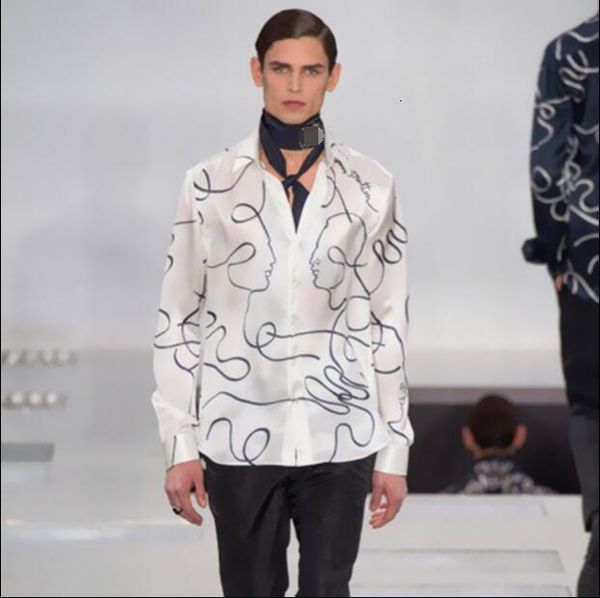 2021 new high-end fashion spring summer printed silk pure male shirt thin star style 8p4e, Black
2021 new high-end fashion spring summer printed silk pure male shirt thin star style 8p4e, Black