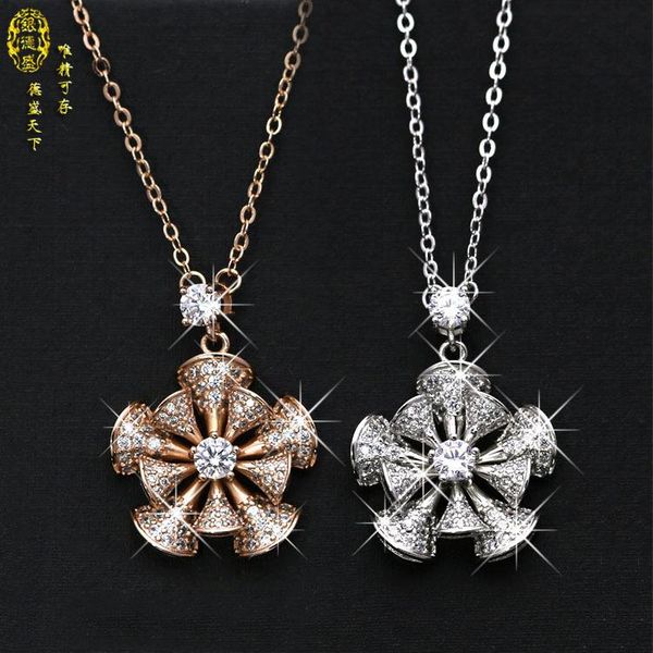 pendant necklaces wedding rotary flower windmill 100% 925 silver original crystals from swarovskis women
pendant necklaces wedding rotary flower windmill 100% 925 silver original crystals from swarovskis women