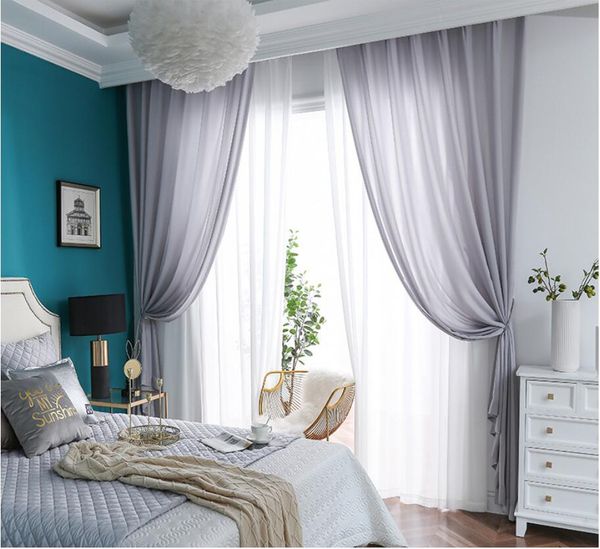 white sheer curtains thickened velvet window gauze transparent and impervious yarn curtain
white sheer curtains thickened velvet window gauze transparent and impervious yarn curtain