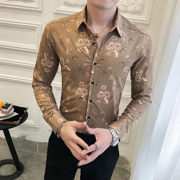 camisas fiesta lattice printed shirt men night club outfits social flower shirts mens long sleeve slim men designer dress shirt, White;black
camisas fiesta lattice printed shirt men night club outfits social flower shirts mens long sleeve slim men designer dress shirt, White;black
