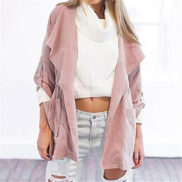 autumn women's casual hooded windbreaker coat turndown collar overcoat outerwear coat solid color trench belt slim, Black;brown
autumn women's casual hooded windbreaker coat turndown collar overcoat outerwear coat solid color trench belt slim, Black;brown