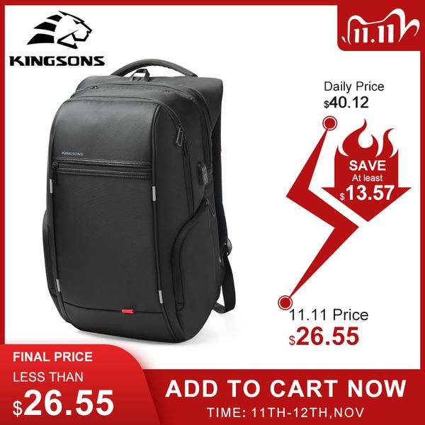 kingsons 15"17" lapbackpack external usb charge computer backpacks anti-theft waterproof bags for men women
kingsons 15"17" lapbackpack external usb charge computer backpacks anti-theft waterproof bags for men women