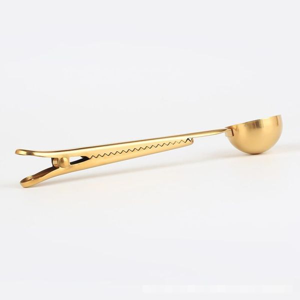 gold stainless steel scoop multifunctional bag sealing clip ground coffee spoon drinkware tools factory wholesale dhd2471 
gold stainless steel scoop multifunctional bag sealing clip ground coffee spoon drinkware tools factory wholesale dhd2471