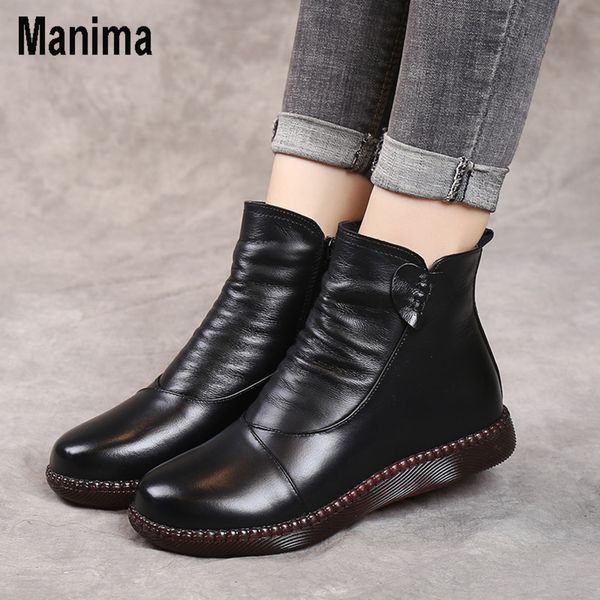 autumn leather fashion winter boots women's flat non-slip warm thick-soled shoes women 2020, Black
autumn leather fashion winter boots women's flat non-slip warm thick-soled shoes women 2020, Black